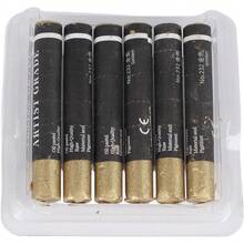 Juego de Pasteles Al óleo, 6 Piezas de Colores Suaves y Vibrantes, Fáciles de Mezclar, Crayones de Grado Artista, Sombreado para Plantillas de Impasto, Varillas de Color Dorado, - Color plata - Ver 6