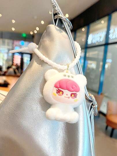 1件卡通植绒装饰可爱吊坠钥匙扣卡通书包吊坠汽车钥匙扣包饰钥匙扣配件女士钥匙扣礼盒装饰男孩女孩礼物周年纪念礼物生日礼物毕业礼物结婚礼物节日礼物派对礼物活动纪念品朋友礼物。