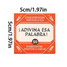 Adivina Esta Palabra Is A Popular Mini Card Game In Spain, Containing 50 Cards. It Is Very Suitable For Gathering With Family And Friends, And Is Also An Ideal Choice For Holiday Gifts. - Multicolor - View 5
