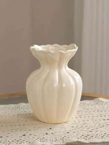 Eine elegante Vintage Vase. Sie kann als Blumencontainer im Wohnzimmer verwendet werden, auf einem Gestell für getrocknete Blumen als moderne Dekoration platziert oder als Mittelpunkt auf dem Esstisch. Sie kann frische oder künstliche Blumen aufnehmen und ist eine ideale Dekoration für Couchtische, Schreibtische und Wohnzimmer. Geeignet für Raumdekoration, Heimdekoration und Herbstdekoration. Vase - Verschiedenfarbig - Übersicht 8