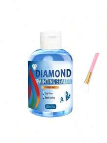 120/240ml Diamond Painting Sealer With Brushes Diamond Art Sealant Diamond Painting Shiny Sealant Diamond Painting Accessories(4oz) - Transparent - View 11