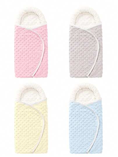 新生儿襁褓 & 婴儿睡袋 - 柔软保暖的豆绒包巾，医院必备婴儿包裹袋，亲肤舒适