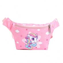 1pc Cartoon Print Waist Bag, Lightweight Zipper Closure Mini Crossbody Bag, Versatile Chest Pack Fabric Backpack Suitable For Daily Use - A - View 8