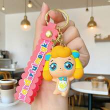 1pc Set Cute Kpop Christmas Keychain, Cartoon Pendant For Girls, Mira Zoey Rumi Keychain, Tiger Keychain, Couple Keychain, Anime Phone Charm, Bag Accessory, Friend Gift (Silicone Product, Slight Color Transfer Is Normal) - Multicolor - View 5