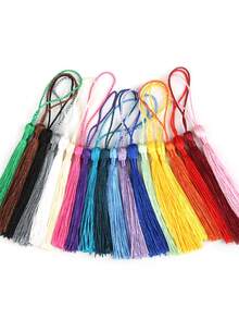 30pcs Tassels 8+5cm Long Pendant Craft Bookmark Keychain Tassels, Jewelry Making Keychain Tassels, Graduation Mini Tassels, Bookmark Tassels , DIY Materials