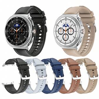 1 pieza Correa de reloj deportiva de silicona cómoda y transpirable, accesorio de liberación rápida para Samsung Galaxy Watch 8 40mm/44mm y Galaxy Watch 8 Classic 46mm, adecuado para hombres y mujeres