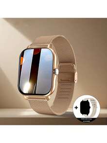 SIMSONLAB 1pc 1.83 Inch Silicone Strap Steel Smart Watch Band Wireless Talk ,Smart Watch For Women, Men Women Universal Fashion Sports ElectronicsSmart Watch For Android & IOS