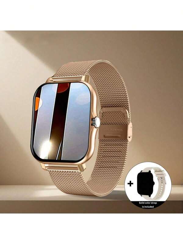 SIMSONLAB 1pc 1.83 Inch Silicone Strap Steel Smart Watch Band Wireless Talk ,Smart Watch For Women, Men Women Universal Fashion Sports ElectronicsSmart Watch For Android & IOS