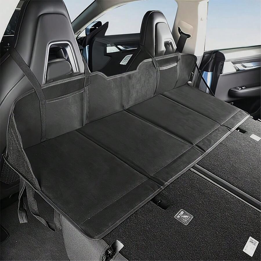 A Sleep Extender For The Back Seat, Designed For Lying Down In The Trunk For Camping, A Gap Filler For The Suv's Back Seat, Car Bed Mattress Accessories, Essential Items For Car Camping. - màu đen - Xem 1
