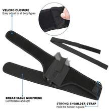 Deep Concealment Shoulder Holster, Universal Underarm Gun Holster For Men And Women, Fits Subcompact And Compact Pistols For S&W Bodyguard, M&P Shield 9mm, G-Lock 19 26 42 43, Ruger LCP, LC9, Sig P365 - Black - View 2