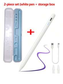 LED电源指示灯触控笔，兼容Apple Pencil，适用于iPad 2024、2023、2022、2021、2020、2019和2018款，是送给母亲、家人、朋友的理想礼物，适合生日或节日，也是一款很棒的配件。 - 彩色 - 查看 10