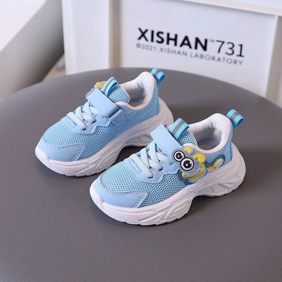 儿童透气跑步鞋,男女童软底休闲运动鞋,春秋季 - 淺藍色 - 查看 1