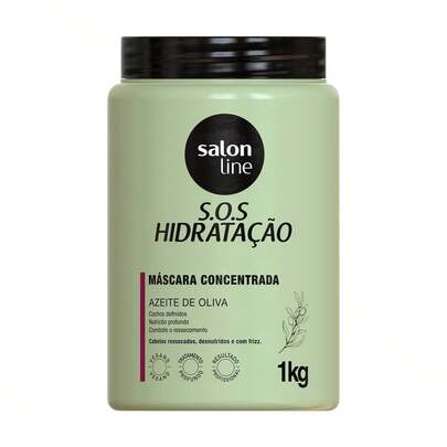 Máscara S.O.S Hidratação Azeite de Oliva Salon Line 1kg