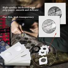 50pcs Square Cardboard Coin Storage Box: Stamp Collection Storage And Album Accessories Super Value Set, Great Gift For Christmas, Halloween, Thanksgiving - Multicolor - View 11