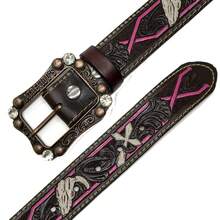 Cinto Atrevidu's Country Boi Rosa Feminino Fivela Atrevidu's - Multicolorido - Visão 5