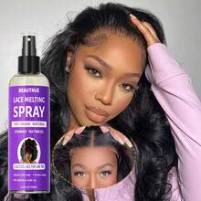 100毫升超强定型蕾丝假发胶水喷雾，速干蕾丝熔化喷雾，蕾丝假发胶水，蕾丝粘合喷雾，持久隐形蕾丝，自然蕾丝熔化定型喷雾 - 100ml - 查看 1