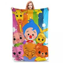 Soft Funny Throw Blanket Super Plim Plim Premium Flannel Fleece Lightweight Blanket Warm Plush Blankets All Season Use - Nhiều màu - Xem 1