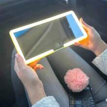 Car Vanity Mirror With LED Lights, 3-Color Dimmable Makeup Mirror For Car Sun Visor - Multicolor - View 8