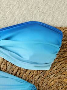 مجموعة بدلة قفزة مع تنورة ماكسي ذات تدرج لون نجمة البحر، أناقة أسلوب منتجع فاخر، طقم قطعتين، ربيعي، شاطئي، رومانسي، مناسب للمواعدة، العطلات، البكيني، تصميم أنيق وفريد، كاجوال، ملابس عيد الحب، مناسب للمناسبات اليومية مثل حفلات حمام السباحة، حفلات الشاطئ، الشاي بعد الظهر، النزهات، أنشطة الشاطئ، الحفلات، والارتداء اليومي - متعدد الألوان - مشاهدة 5