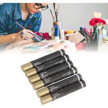 Juego de Pasteles Al óleo, 6 Piezas de Colores Suaves y Vibrantes, Fáciles de Mezclar, Crayones de Grado Artista, Sombreado para Plantillas de Impasto, Varillas de Color Dorado, - Color plata - Ver 2