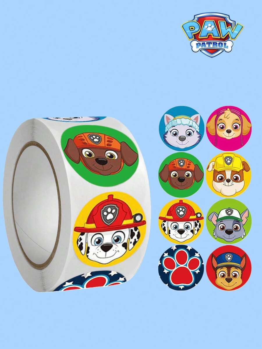 Paw Patrol 100张可爱贴纸套装，防水贴纸，适用于笔记本电脑、水瓶、行李箱、滑板、手机、派对礼盒等。 - 彩色 - 查看 1