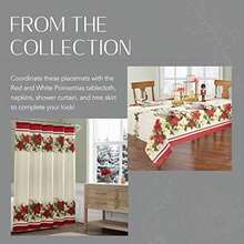 Home Fashions - Mantel de Tela de Pascua roja y Blanca Resistente a Las Arrugas, 60 x 120 Pulgadas, Multicolor(Manteles individuales (juego de 4) 13"x19" (Set of 4 Placemats)) - Multicolor - Ver 5