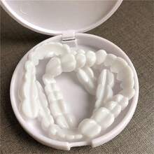 4pcs Reusable Teeth Whitening Strips, Unisex, Natural Looking, Comfortable Fit Dental Veneers - White - View 2