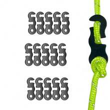 3 Holes Wind Rope Buckles Aluminum Alloy Tent Adjust Buckle Open Style Wind Rope Buckle Camping Picnic Tent Accessories