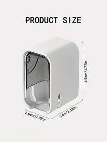 壁挂式牙刷架，无需钻孔，节省浴室空间，可壁挂或便携式安装，U型支架适用于电动牙刷和普通牙刷，男女通用，耐用塑料材质，现代浴室配件，安装简便。 - 彩色 - 查看 12