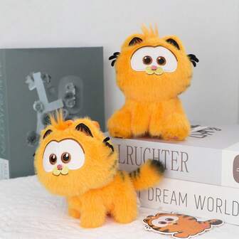  Llavero original de Garfield, juguetes de peluche kawaii, muñecos de peluche suaves y lindos de Garfield, el gato de dibujos animados, regalos para niños