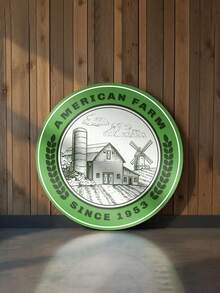Custom Round Sign, Acrylic Or Wooden Sign, Personalized Round Circle, Your Logo, Business Sign, Hanging, Outdoor Custom OvalWood Sign, Personalized, Your Logo, Business Sign, Smooth, Mount Or Hanging,Beauty Salon Logo, - Multicolor - View 5