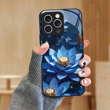 Estas fundas para teléfonos están hechas de vidrio pulido y son adecuadas para modelos de , incluyendo  16, 16E, 15 Pro Max, 14 Plus, 13, 12 y 11 Pro Max.Tienen un diseño de cristal claro con textura pura y efecto espejo, cuidadosamente elaborado - OT8370. - Colores mixtos - Ver 4