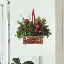 クリスマス ウォールステッカー 粘着 PVC アート 壁画 DIY リビングルーム 寝室 ホームデコレーション - マルチカラー - チェックする 4