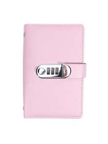 Libro de depósito con candado A6, contiene 50 páginas internas, doble cara puede contener 100 papeles, puede almacenar álbum, efectivo, fotos, sellos, álbum/carpeta de 3 anillos - Multicolor - Ver 13
