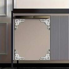 4/10pcs Geometric Pattern Decorative Mirror Stickers, Self-Adhesive Acrylic Mirror Wall Decals, Suitable For Home Background Wall, Living Room, Bedroom, Study, Office, Kitchen Cabinet And Other Home Decor, DIY Wall Paper Room Wall/Bathroom Glass Decorative Stickers - Multicolor - View 10