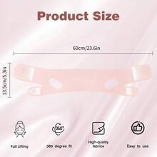 V Line Lifting Mask, V Shaped Face Mask, V Shaped Contouring Face Mask, Face Lifting Strap, Face Toning Belts, Jaw Exerciser, Washable And Reusable - 粉色 - 查看 7