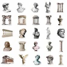 50pcs Artistic Statue Series Stickers, Suitable For Scrapbooking, Diaries, Laptops, Water Bottles, Cars, Etc. Faith-Based Designs With Positive Messages, Great Gift - Multicolor - View 9