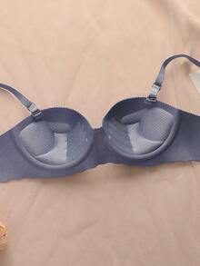 4件套无缝加厚文胸，适合13-15岁少女穿着，纯色。