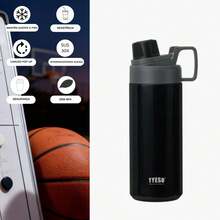 TYESO 900ML (30OZ) Vacuum Insulated Water Bottle With Carrying Handle, Iridescent Colors. Stainless Steel Coffee Cup With Straw, Thermal Bottle, Thermal Cup, 100% Leak-Proof, Keeps Temperature For 24 Hours For Hot/Cold Drinks Or 10 Hours For Hot Drinks. Suitable For Water, Iced Tea, Coffee, Smoothies And Other Beverages. An Ideal Choice For Festive Or Birthday Gifts. - Vì thế - Xem 14