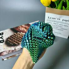 Multi-Joint Movable Starfish Model, Soft Body, 3D Craft, Year Of The Snake Gift, Easter Gift, Easter, Eggs, Craft Display, Desktop Figurine, Random Rainbow And Candy Colors - 藍色和綠色 - 查看 13