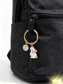 Y2K Rabbit Keychain, Personalized Gift For Girls - White Rabbit - View 2