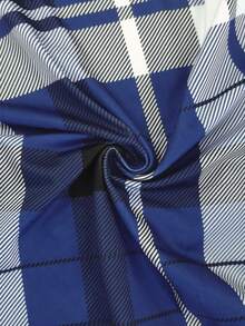 女士时尚新款休闲优雅复古格子印花超短喇叭裤 - 彩色 - 查看 6