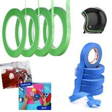 50M Blue Green Paint Cleaning Peeling Masking Tape Adhesive DIY Painting Paper Painter Decoration Craft Universal