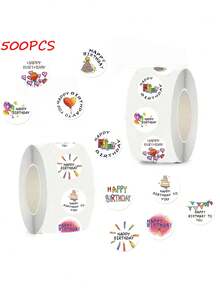 SCXXBSW 500 ملصق كرتوني ملون بطباعة عيد ميلاد سعيد وغرافيتي لتزيين الدفاتر والأكواب والأجهزة المحمولة والحقائب والأغطية الهاتفية - متعدد الألوان - مشاهدة 2