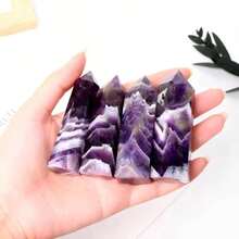 Neues Produkt Natürliche Kristallkugel, handpoliert, Lila Moosachat Kugel für Dekoration - Violett - Übersicht 7