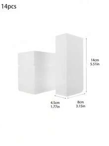 长方形白色多功能花泥砖，方形花泥块，采用聚乙烯（PE）材料制成。适用于DIY鲜花和人造花卉/植物插花装饰，也可用于家居装饰、房间装饰、婚礼装饰、卧室装饰、生日装饰、家居饰品、桌面装饰等。