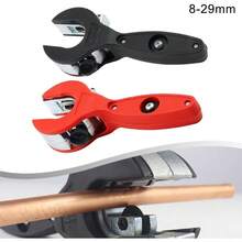 very goodJuego de corte de tubos y tubos de carraca, herramienta de corte rápido con una sola mano, alta precisión para acero inoxidable, cobre, aluminio, PVC y tubos de oro suave, corta 5/16-1-1/8 pulgadas - Negro - Ver 11