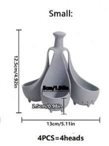 4/6孔耐高温硅胶煮蛋器，多孔硅胶煮蛋器，柔软耐高温硅胶蒸笼，家用厨房用具，鸡蛋托盘，家庭食品，家庭早餐多人早餐蒸蛋器 - 彩色 - 查看 12