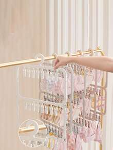 Clothes Hanger Household Wardrobe Seamless Storage Sock Clip Multifunctional Clothes Hanger Multi-Clip Plastic Drying Clip