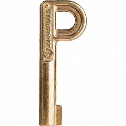 Jonard Tools TTK-225 llave P para cerradura de pedestal de autobloqueo latón dorado 1 unidad paquete de 1